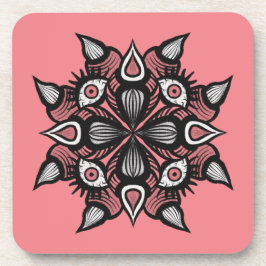 Pastel Goth Hexendesign - Schwarz-Rosa-Monster Getränkeuntersetzer