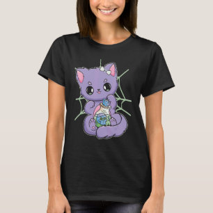 Pastel-Goth-Katze mit Zaubertrank für Hexenakademi T-Shirt