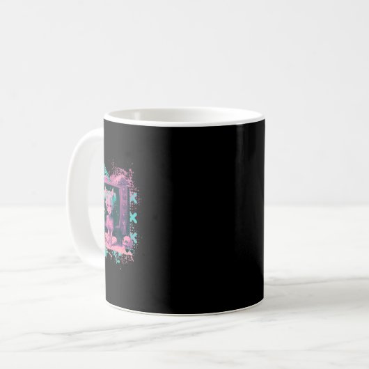 Pastel Goth Kawaii Creepy Niedlich Menhera Sad Ani Kaffeetasse (Vorderseite Links)