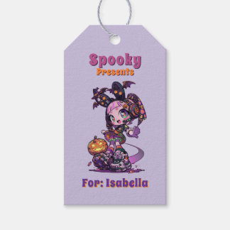 Pastel Goth Kawaii Spooky Anime Girl Halloween Geschenkanhänger