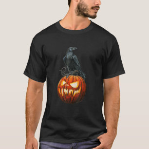 Pastel-Goth-Krähe-Kürbis-Ästhetik-Halloween-Okkult T-Shirt