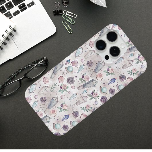 Pastel Goth Kristalle und Rose - Mystische Hexerei Case-Mate iPhone Hülle