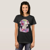 Pastel Goth Menhera Sad Creepy Voodoo Puppenkatze T-Shirt (Vorne ganz)