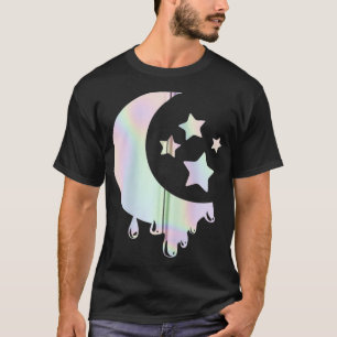 Pastel Goth Moon mit Sternen T-Shirt