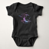 Pastel Goth Moon Niedlicher Monte Art Baby Strampler (Vorderseite)