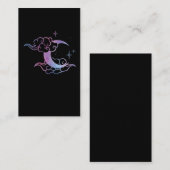 Pastel Goth Moon Niedlicher Monte Art Visitenkarte (Vorne/Hinten)