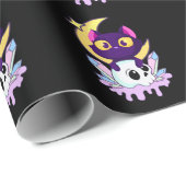 Pastel Goth Moon Wiccan Animal Cull Geschenkpapier (Rolleneckpunkt)