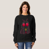 Pastel Goth Mothman Lamp Folklore Cryptid Creepy B Sweatshirt (Vorne ganz)