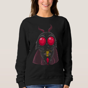 Pastel Goth Mothman Lamp Folklore Cryptid Creepy B Sweatshirt