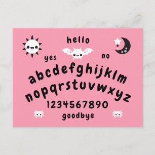 Pastel Goth Mystical Talking Board Postkarte