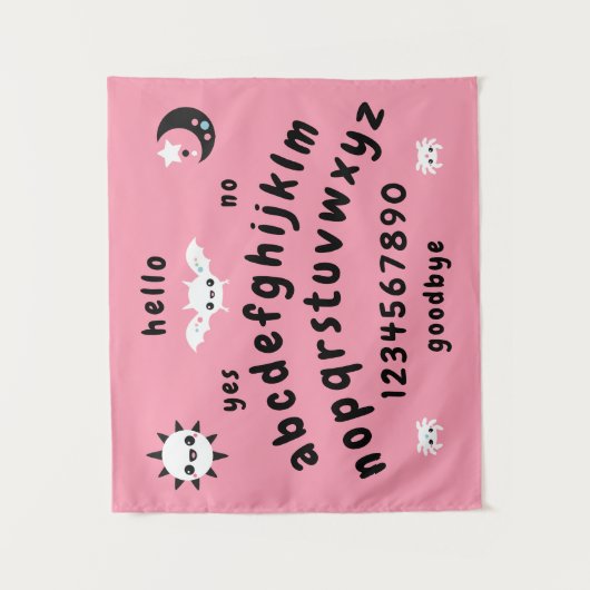 Pastel Goth Mystical Talking Board Wandteppich (Vorderseite)