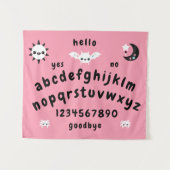 Pastel Goth Mystical Talking Board Wandteppich (Vorderseite (Horizontal))