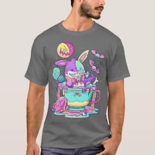Pastel Goth Niedlich Creepy Rabbit Kawaii Menhera T-Shirt