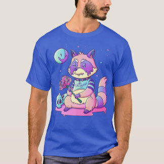 Pastel Goth Niedlich Creepy Raccoon Kawaii Goth Mü T-Shirt