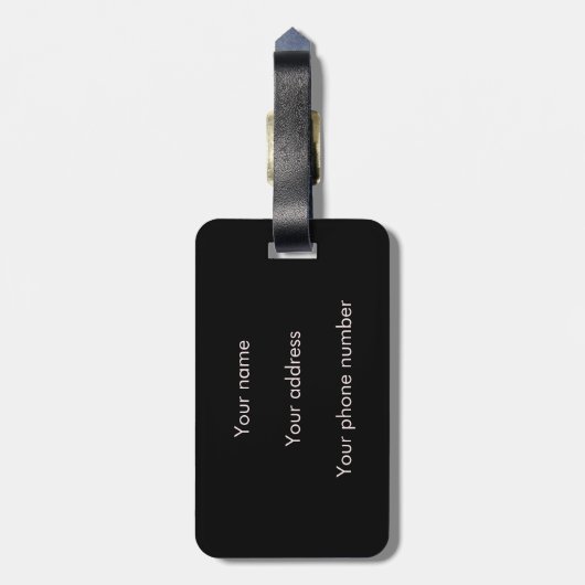 Pastel Goth Niedlich Skull Funny Gothic Gepäckanhänger (Rückseite vertikal)