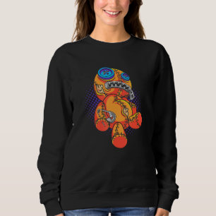 Pastel Goth Niedlich Voodoo Teddy Bear Doll Sweatshirt