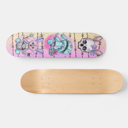 Pastel Goth Nightmare Skateboard (Horizontal)