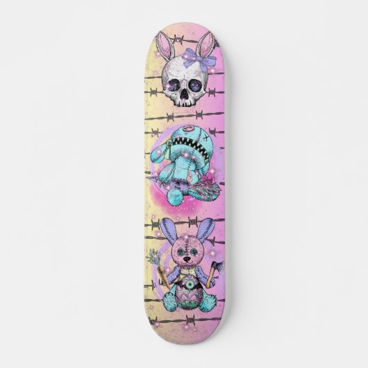 Pastel Goth Nightmare Skateboard (Vorne)