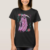 Pastel Goth Occult Spooky Grim Reaper Ghost Tarot T-Shirt (Vorderseite)