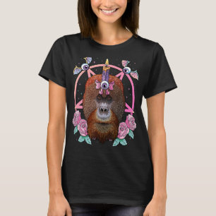 Pastel Goth Orangutan Pagan Creepy Menhera Orangut T-Shirt