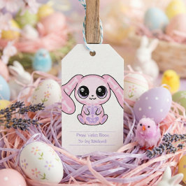 Pastel-Goth-Osterhase-Von-An-Anhänger Lavendel Geschenkanhänger