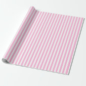 Pastel-Goth-Ostern Rosa Gestreift Alternative Geschenkpapier (Ungerollt)
