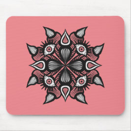 Pastel goth pink gruselige Monsterhexe Mousepad