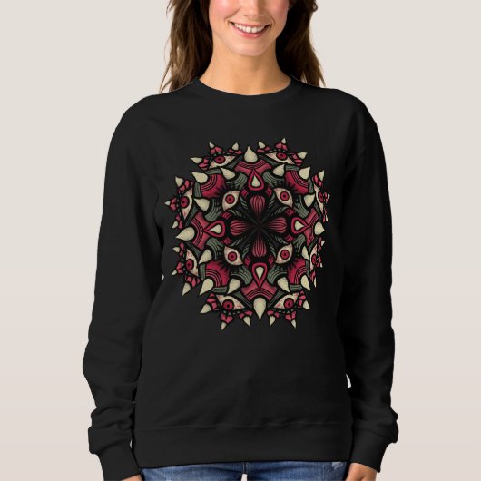 Pastel goth pink Horror circus gothic Sweatshirt (Vorderseite)