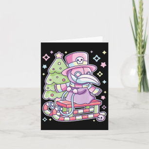 Pastel Goth Plague Doktor Weihnachts Halloween Tre Karte