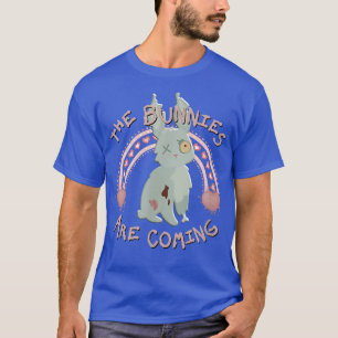 Pastel Goth Rabbit Zombie Rainbow Süße Tier Zom T-Shirt