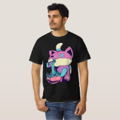 Pastel Goth Ramen Cat Anime Kawaii  T-Shirt (Vorne ganz)