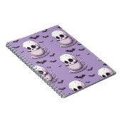 Pastel-Goth-Schädel in Teetasse Notizblock (Rechte Seite)