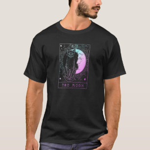 Pastel-Goth-Schwarze Katze und Mond-Tarot T-Shirt