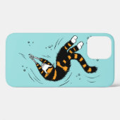 Pastel Goth Schwimmen Katze Skelett Case-Mate iPhone Hülle (Rückseite (Horizontal))