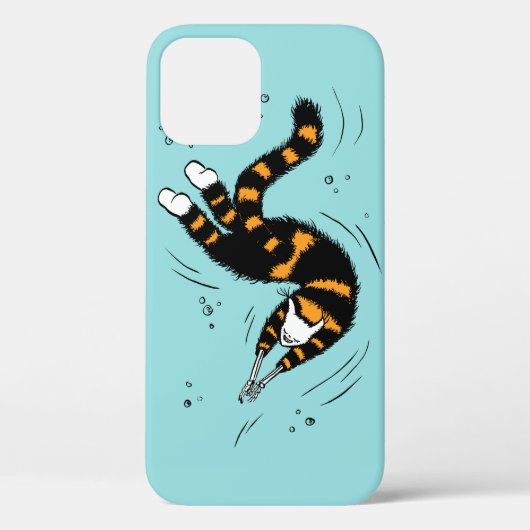 Pastel Goth Schwimmen Katze Skelett Case-Mate iPhone Hülle (Rückseite)