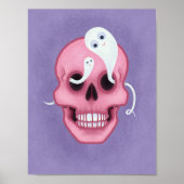 Pastel Goth Skull Sporoky niedlich Poster (Vorne)