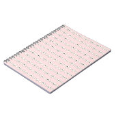 Pastel Goth Skulls Pink-Notebook Notizblock (Linke Seite)