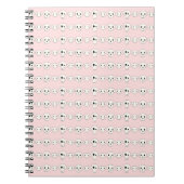 Pastel Goth Skulls Pink-Notebook Notizblock (Vorderseite)