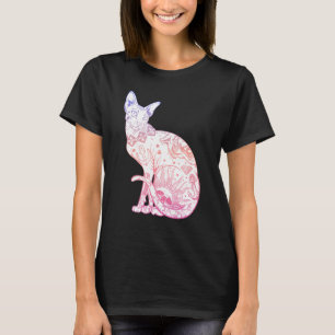 Pastel-Goth-Sphynx-Katze-Kätzchen-Wicca-Hexe-Tatto T-Shirt