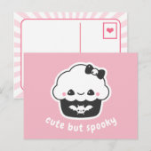 Pastel Goth Spooky Niedlich Cupcake Postkarte (Vorne/Hinten)