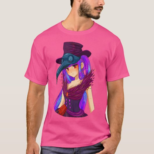 Pastel Goth Steampunk Vaporwave Plague Doctor Cree T-Shirt (Vorderseite)