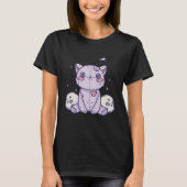 Pastel Goth Stuffed Cat T-Shirt (Vorderseite)