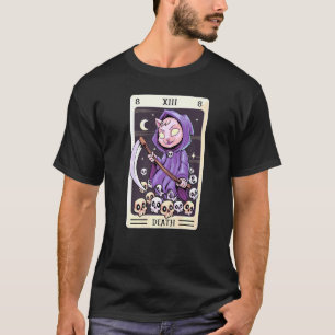 Pastel Goth Tarot Card The Death Grim Sensenmann C T-Shirt