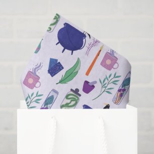 Pastel-Goth-Tarot-Kessel-Halloween-Potion Seidenpapier