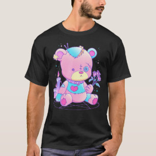 Pastel Goth Teddy Bear Japanischer Anime Kawaii De T-Shirt