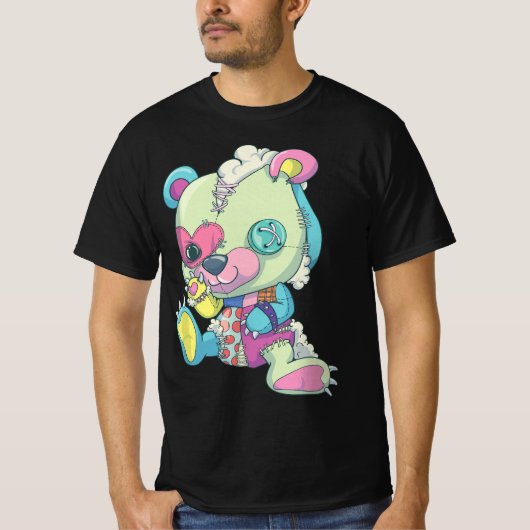 Pastel Goth Teddy Bear  T-Shirt (Vorderseite)