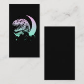 Pastel Goth Trex Moon Wiccan Dinosaurs Visitenkarte (Vorne/Hinten)