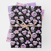 Pastel Goth Valentine's Day Gift Wrapping Geschenkpapier Set (Beispiel)
