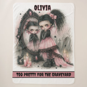 Pastel-Goth-Vampir-Spiegelkunst Gruselig Sherpadecke