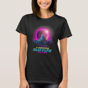 Pastel Goth Vaporwave I überlebte Total Solar Ecli T-Shirt